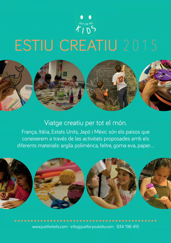 Verano creativo 2015: talleres de verano de just for you kids